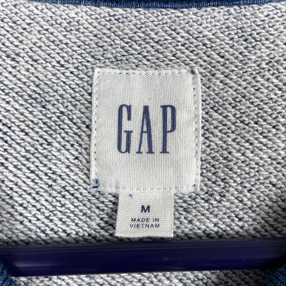 Gap Blue Long Sleeves Pull Over Stripe Sweater  Size Medium - Picture 3 of 7